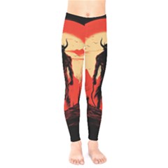 Demon Halloween Kids  Classic Winter Leggings