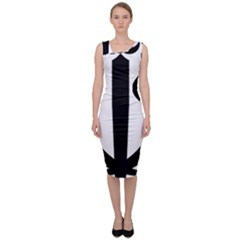 Emblem of Iran  Sleeveless Pencil Dress