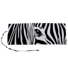 Animal Cute Pattern Art Zebra Roll Up Canvas Pencil Holder (s) by Amaryn4rt