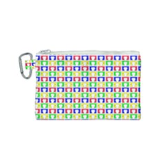 Colorful Curtains Seamless Pattern Canvas Cosmetic Bag (small) by Amaryn4rt