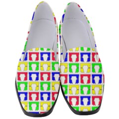 Colorful Curtains Seamless Pattern Women s Classic Loafer Heels by Amaryn4rt