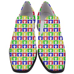 Colorful Curtains Seamless Pattern Women Slip On Heel Loafers by Amaryn4rt