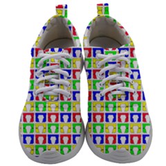 Colorful Curtains Seamless Pattern Mens Athletic Shoes by Amaryn4rt