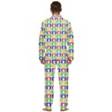 Colorful Curtains Seamless Pattern Men s Long Sleeve Velvet Pocket Pajamas Set View4