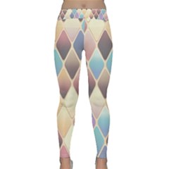 Abstract Colorful Diamond Background Tile Classic Yoga Leggings by Amaryn4rt