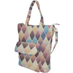 Abstract Colorful Diamond Background Tile Shoulder Tote Bag by Amaryn4rt
