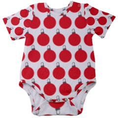 Christmas Baubles Bauble Holidays Baby Short Sleeve Bodysuit by Amaryn4rt