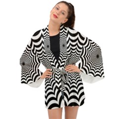 Spider Web Hypnotic Long Sleeve Kimono