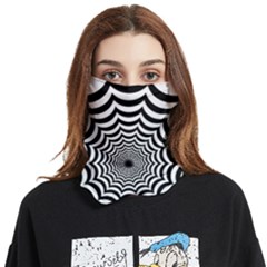 Spider Web Hypnotic Face Covering Bandana (two Sides)