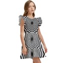 Spider Web Hypnotic Kids  Winged Sleeve Dress View3