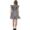 Spider Web Hypnotic Kids  Winged Sleeve Dress View4