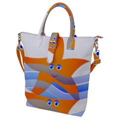 Beach Sea Shell Swimming Buckle Top Tote Bag by Amaryn4rt