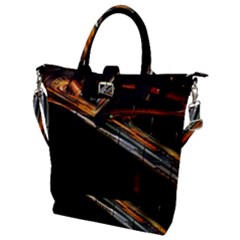 Highway Night Lighthouse Car Fast Buckle Top Tote Bag