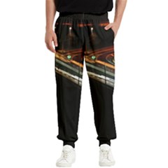 Highway Night Lighthouse Car Fast Men s Elastic Waist Pants