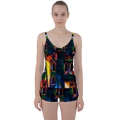 Architecture City Homes Window Tie Front Two Piece Tankini by Amaryn4rt