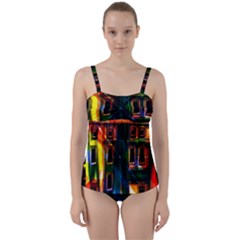 Architecture City Homes Window Twist Front Tankini Set by Amaryn4rt