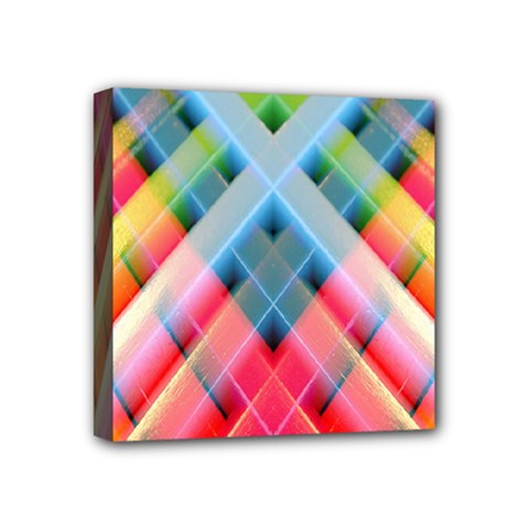 Graphics Colorful Colors Wallpaper Graphic Design Mini Canvas 4  x 4  (Stretched)