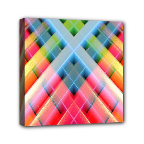 Graphics Colorful Colors Wallpaper Graphic Design Mini Canvas 6  x 6  (Stretched)
