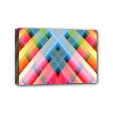Graphics Colorful Colors Wallpaper Graphic Design Mini Canvas 6  x 4  (Stretched)