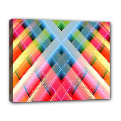 Graphics Colorful Colors Wallpaper Graphic Design Canvas 14  x 11  (Stretched)