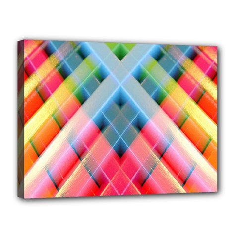 Graphics Colorful Colors Wallpaper Graphic Design Canvas 16  x 12  (Stretched)