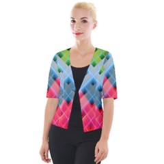 Graphics Colorful Colors Wallpaper Graphic Design Cropped Button Cardigan