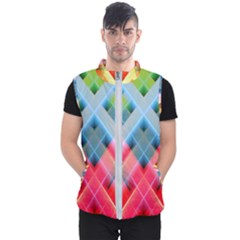 Graphics Colorful Colors Wallpaper Graphic Design Men s Puffer Vest