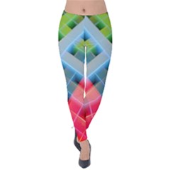 Graphics Colorful Colors Wallpaper Graphic Design Velvet Leggings by Amaryn4rt