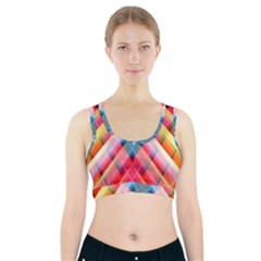 Graphics Colorful Colors Wallpaper Graphic Design Sports Bra With Pocket