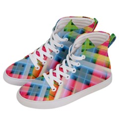 Graphics Colorful Colors Wallpaper Graphic Design Women s Hi-Top Skate Sneakers