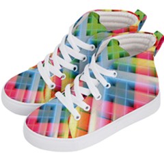 Graphics Colorful Colors Wallpaper Graphic Design Kids  Hi-Top Skate Sneakers