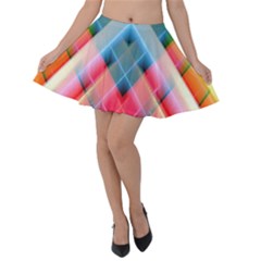 Graphics Colorful Colors Wallpaper Graphic Design Velvet Skater Skirt
