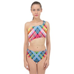 Graphics Colorful Colors Wallpaper Graphic Design Spliced Up Two Piece Swimsuit