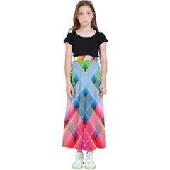 Graphics Colorful Colors Wallpaper Graphic Design Kids  Flared Maxi Skirt