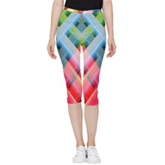 Graphics Colorful Colors Wallpaper Graphic Design Inside Out Lightweight Velour Capri Leggings 