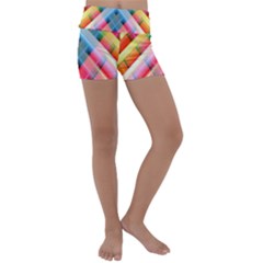 Graphics Colorful Colors Wallpaper Graphic Design Kids  Lightweight Velour Yoga Shorts