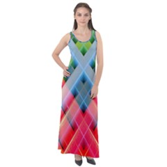 Graphics Colorful Colors Wallpaper Graphic Design Sleeveless Velour Maxi Dress