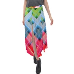 Graphics Colorful Colors Wallpaper Graphic Design Velour Split Maxi Skirt