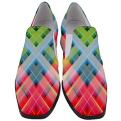 Graphics Colorful Colors Wallpaper Graphic Design Women Slip On Heel Loafers