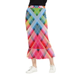 Graphics Colorful Colors Wallpaper Graphic Design Maxi Fishtail Chiffon Skirt