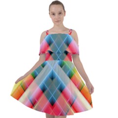 Graphics Colorful Colors Wallpaper Graphic Design Cut Out Shoulders Chiffon Dress