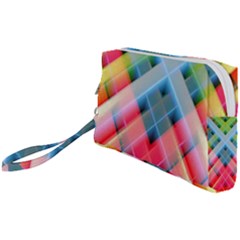 Graphics Colorful Colors Wallpaper Graphic Design Wristlet Pouch Bag (Small)