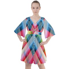 Graphics Colorful Colors Wallpaper Graphic Design Boho Button Up Dress