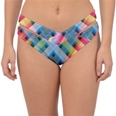 Graphics Colorful Colors Wallpaper Graphic Design Double Strap Halter Bikini Bottoms