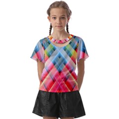 Graphics Colorful Colors Wallpaper Graphic Design Kids  Front Cut Tee