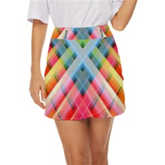 Graphics Colorful Colors Wallpaper Graphic Design Mini Front Wrap Skirt