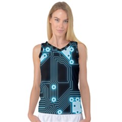 A Completely Seamless Background Design Circuitry Women s Basketball Tank Top by Amaryn4rt