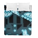 A Completely Seamless Background Design Circuitry Duvet Cover Double Side (Full/ Double Size) View1