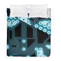 A Completely Seamless Background Design Circuitry Duvet Cover Double Side (Full/ Double Size) View2