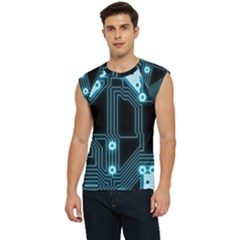 A Completely Seamless Background Design Circuitry Men s Raglan Cap Sleeve Tee by Amaryn4rt